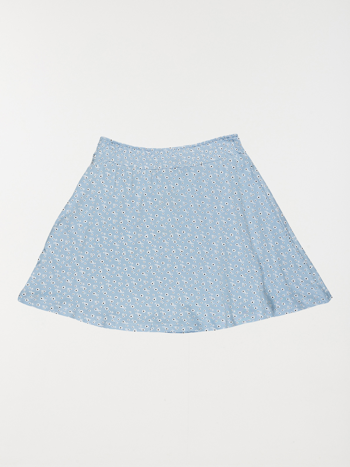 Jupe noire fleurie fille (10-16A)