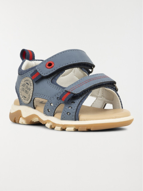 Sandale à scratchs garçon bleue (19-23)