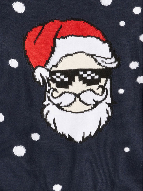 Pull père-noël homme marine...