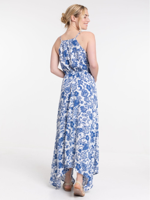 Robe longue imprimée femme