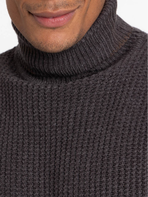 Pull col roulé homme
