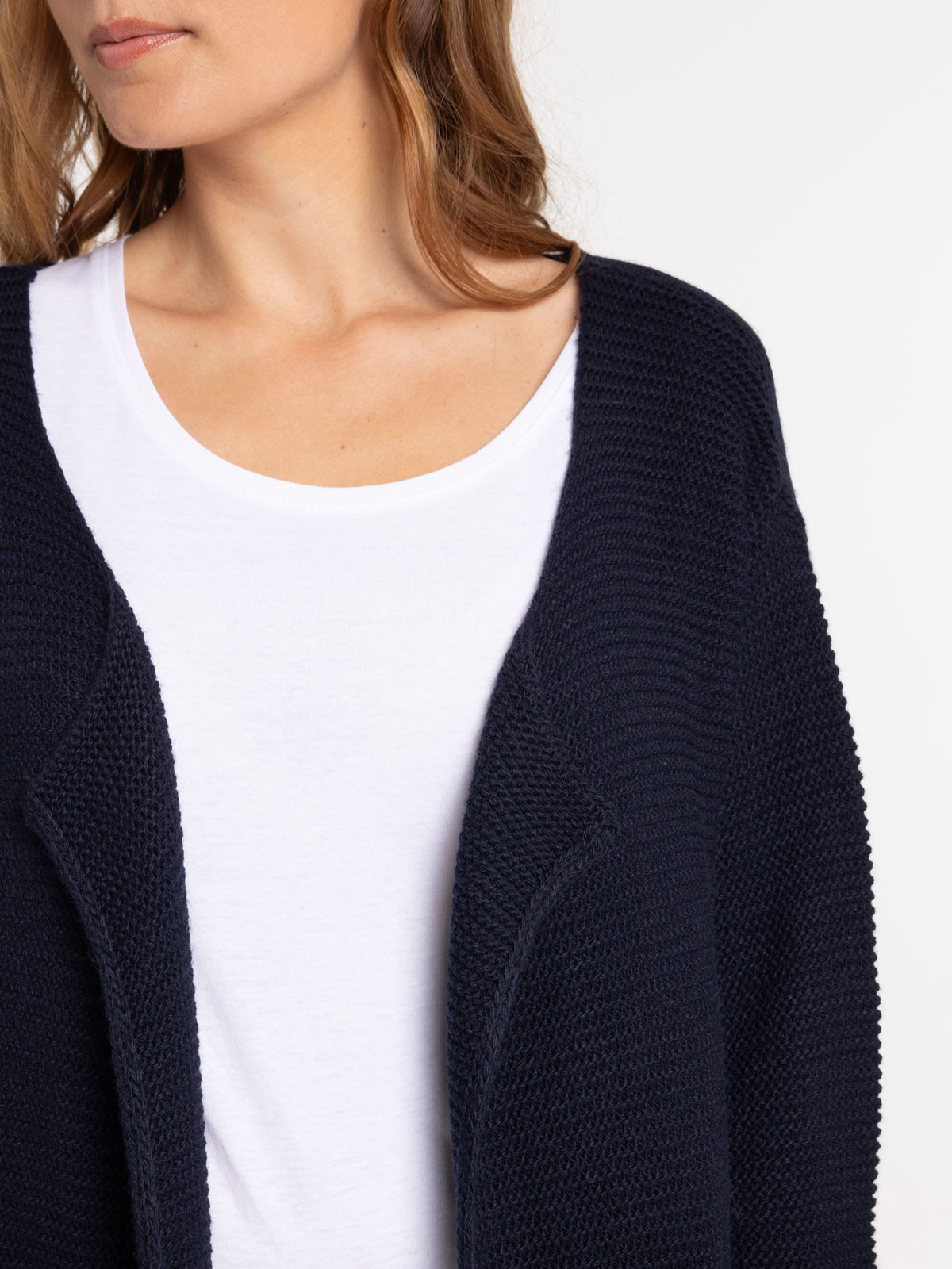 Gilet ouvert marine femme Gilet ouvert marine femme