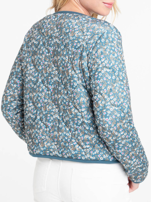 Veste bleu grisé femme