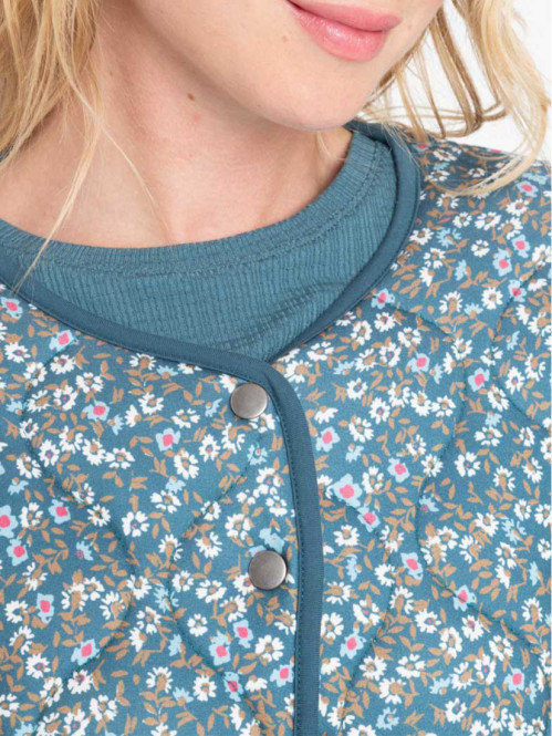 Veste bleu grisé femme