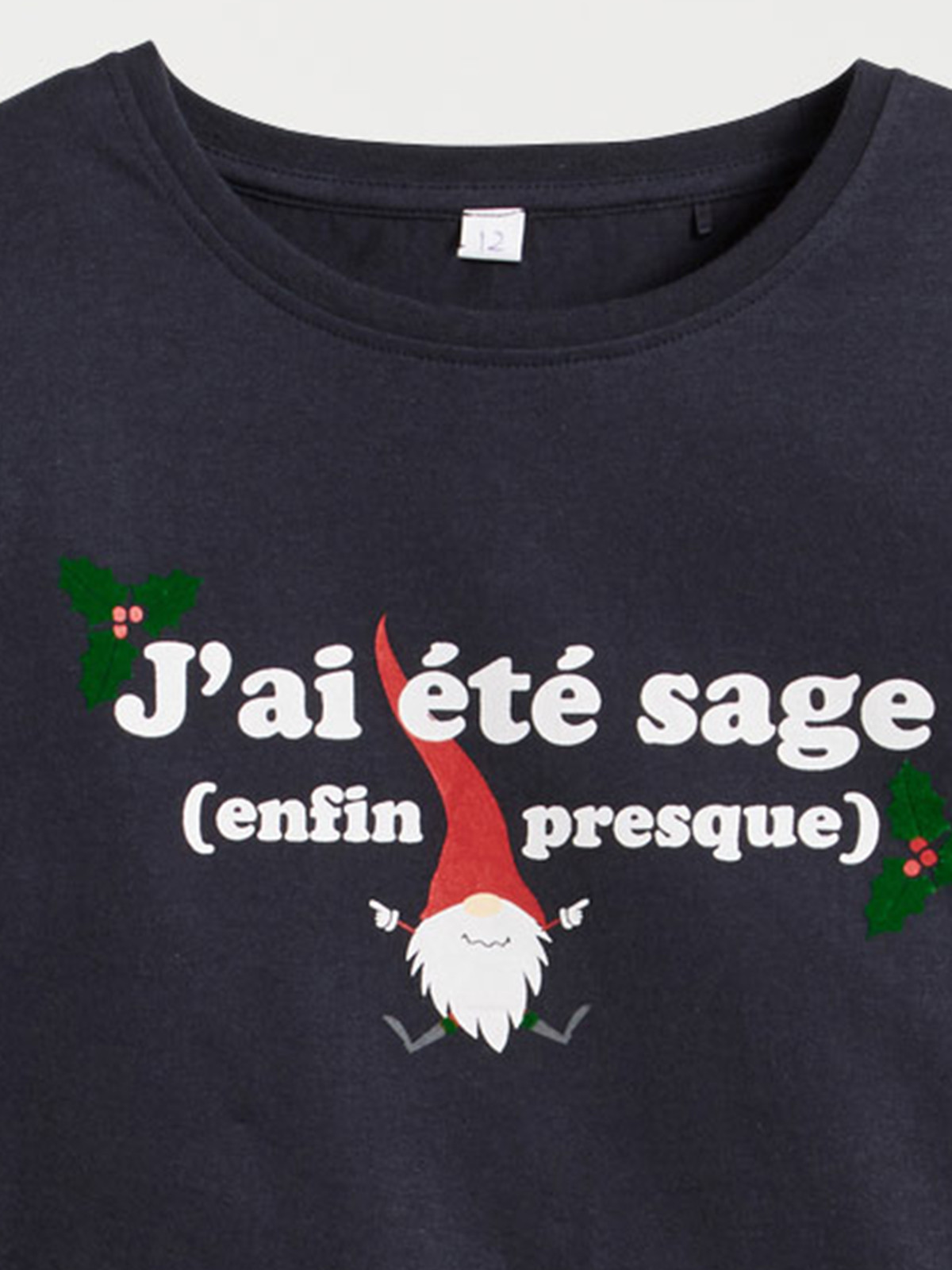 T-shirt de Noël imprimé garçon (10-16A)