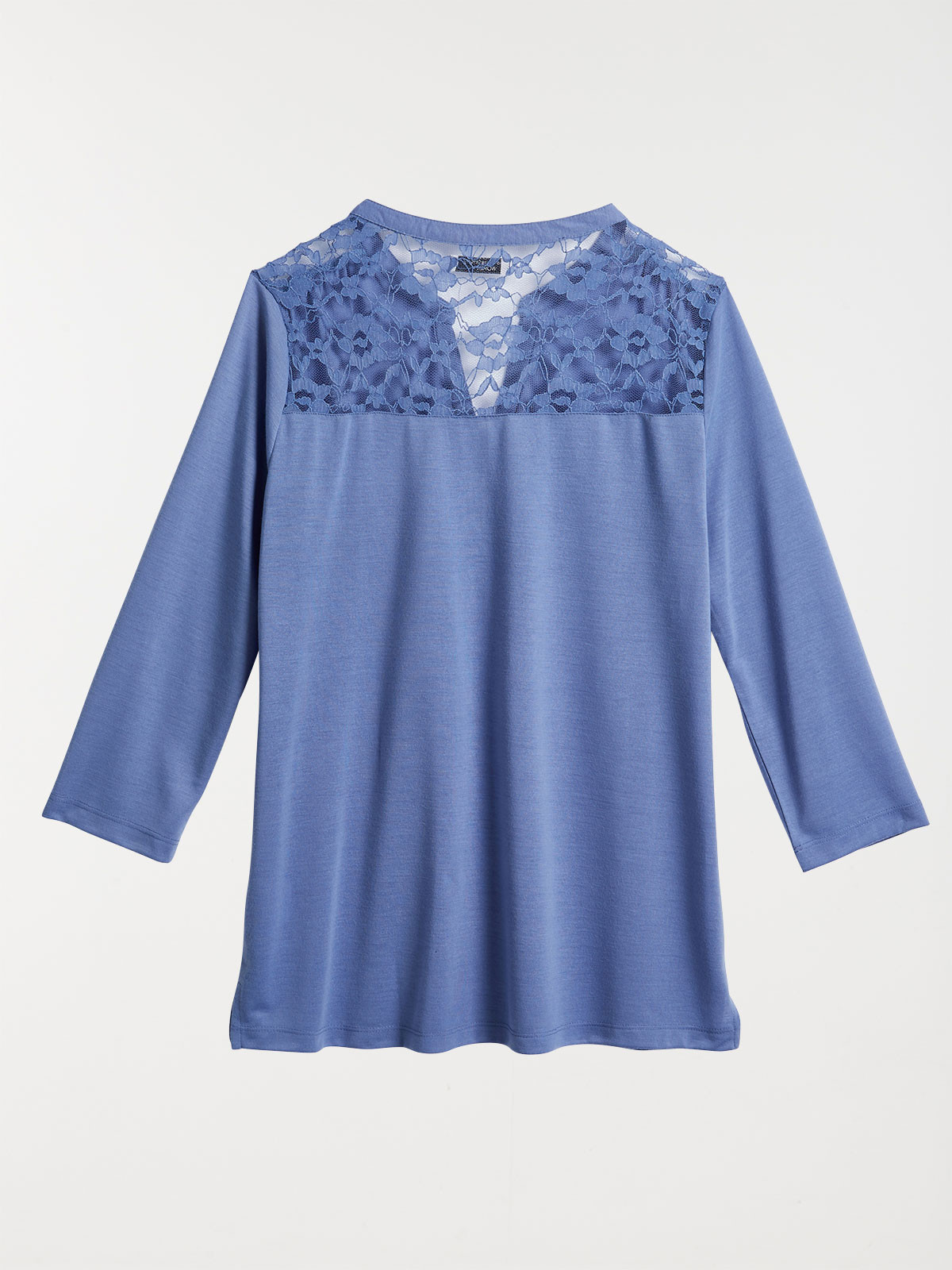 T-shirt uni bleu orage femme T-shirt uni bleu orage femme