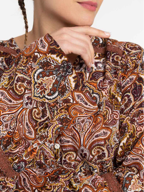 Blouse imprimée manche...