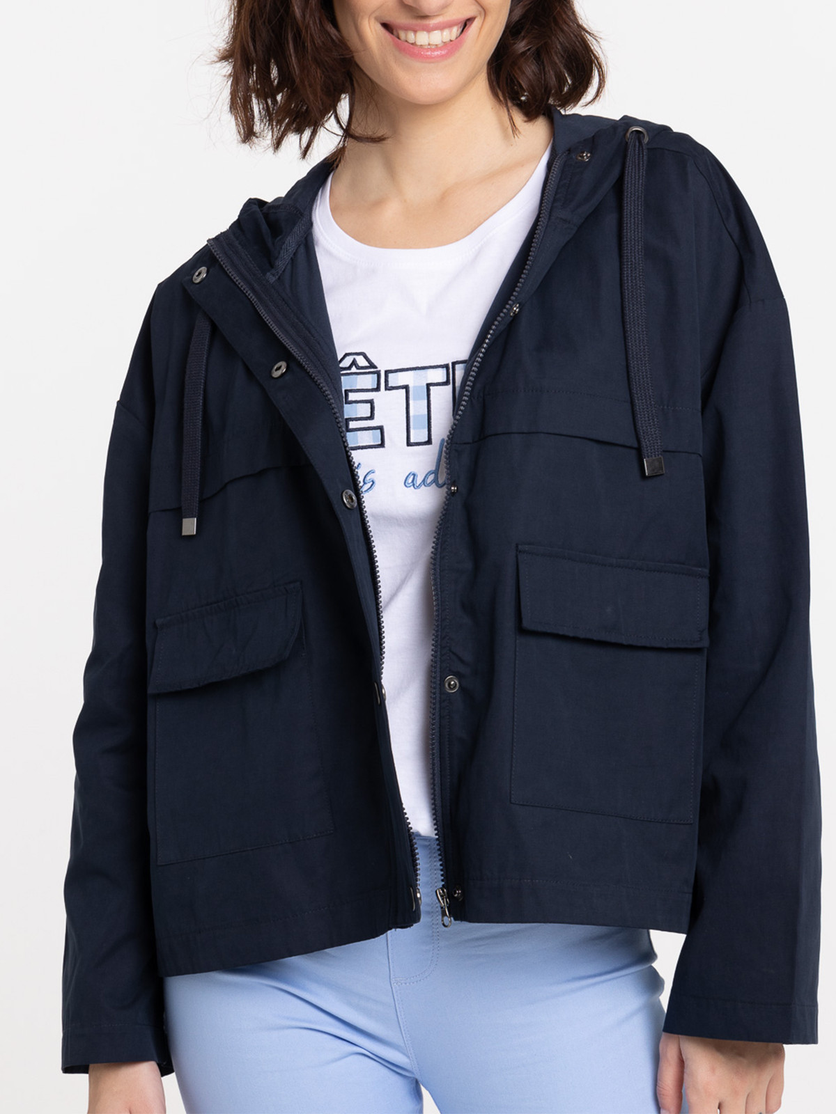 Blouson capuche marine navy femme Blouson capuche marine navy femme