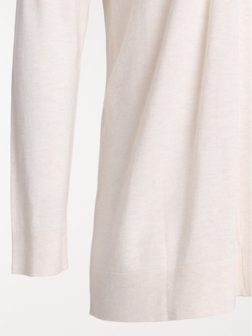 Gilet beige chiné grande...