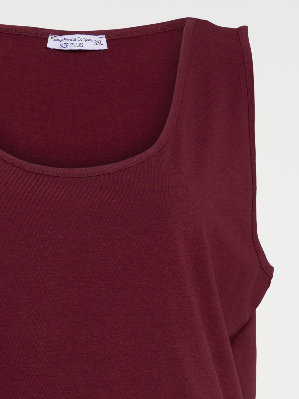 Débardeur bordeaux grande taille femme