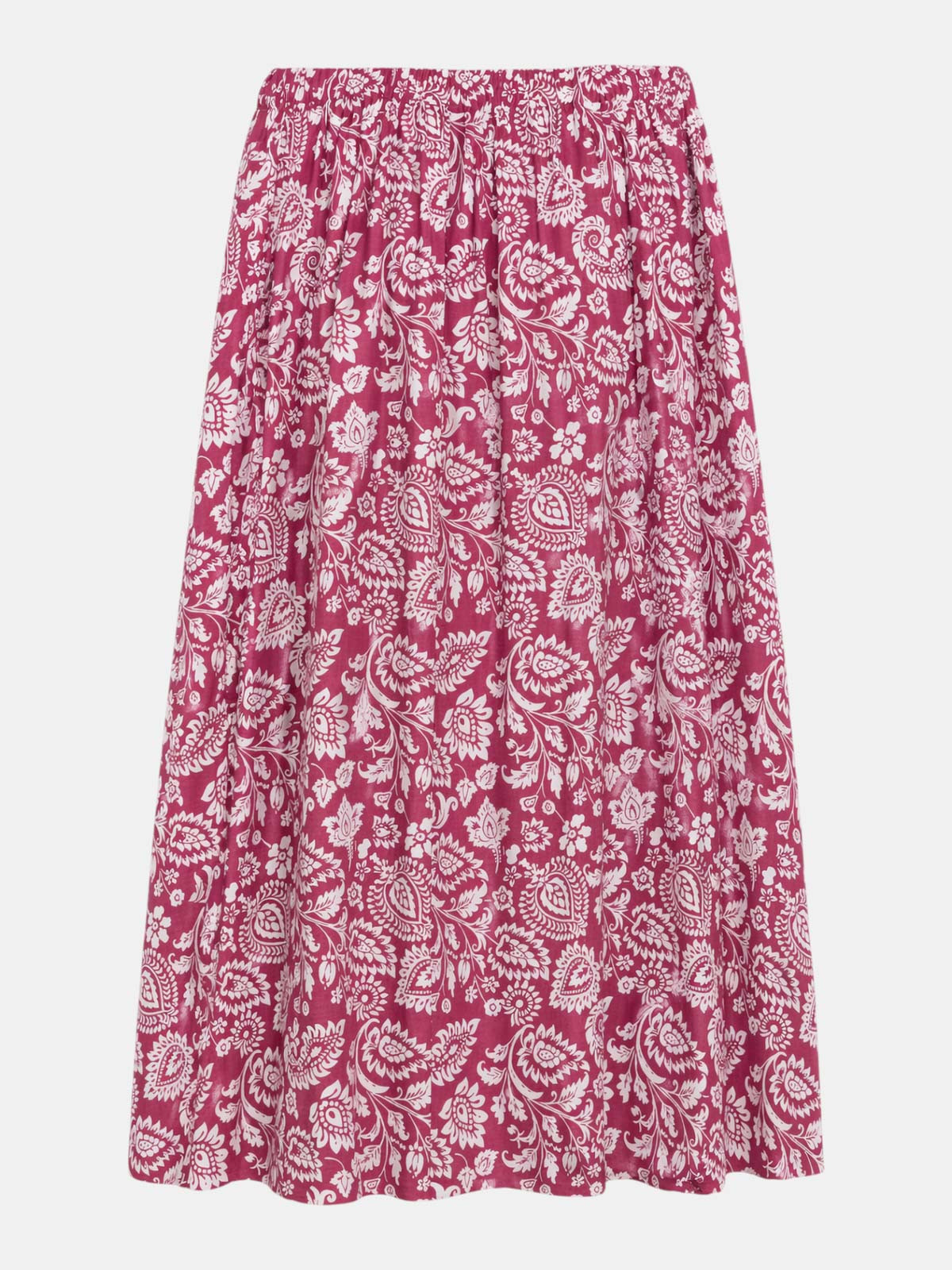 Jupe longue florale grande taille femme