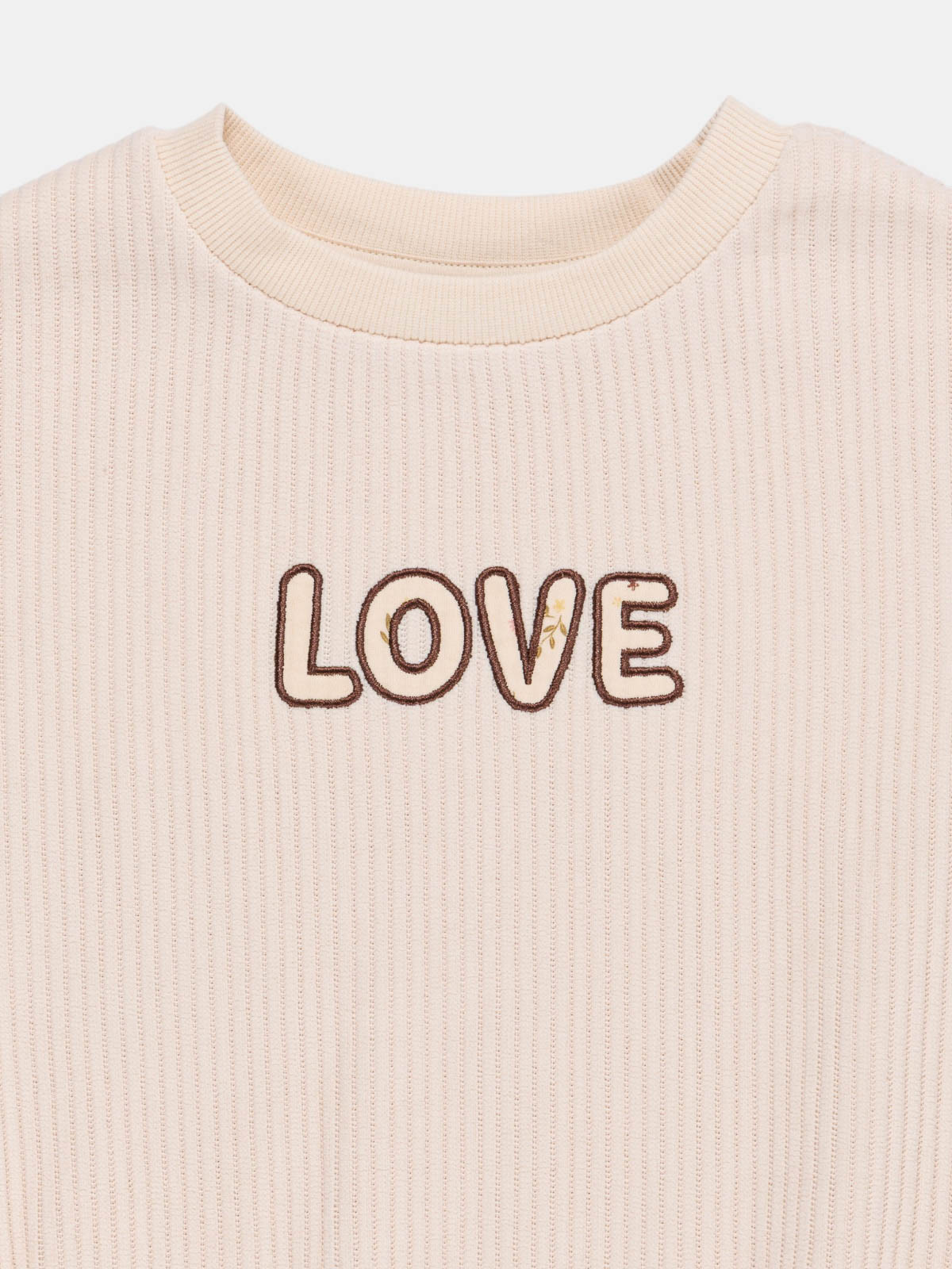 Sweat velours love fille (3-12A)