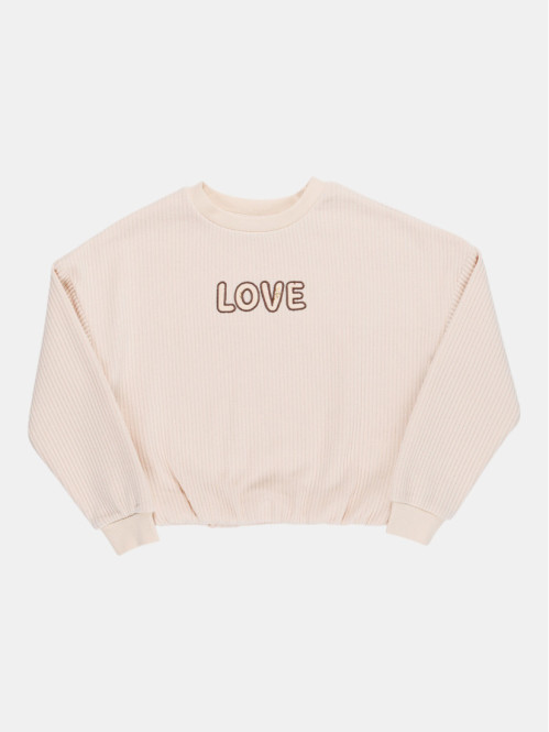 Sweat velours love fille...