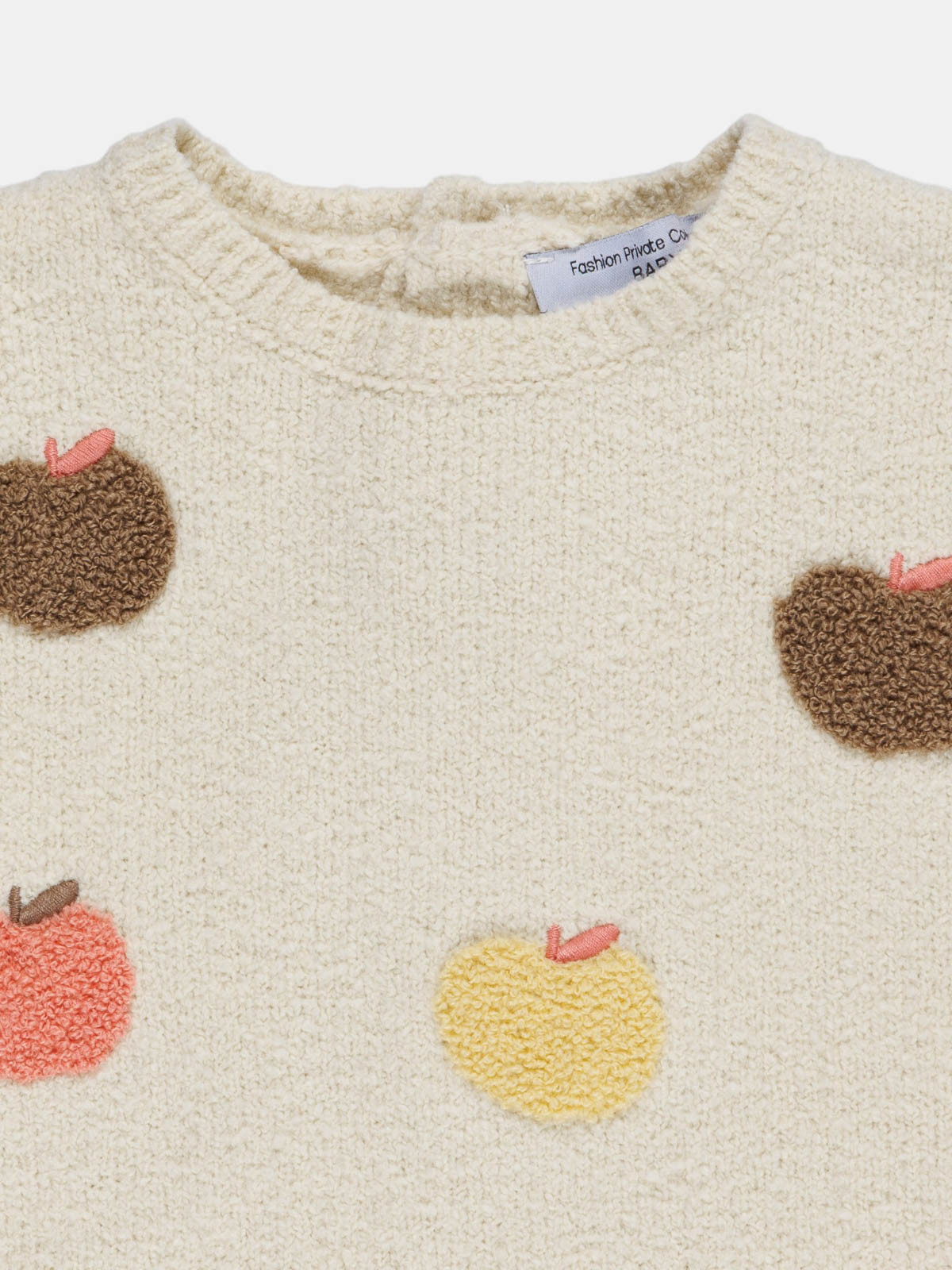 Pull motifs pommes fille (3-36M) Pull motifs pommes fille (3-36M)
