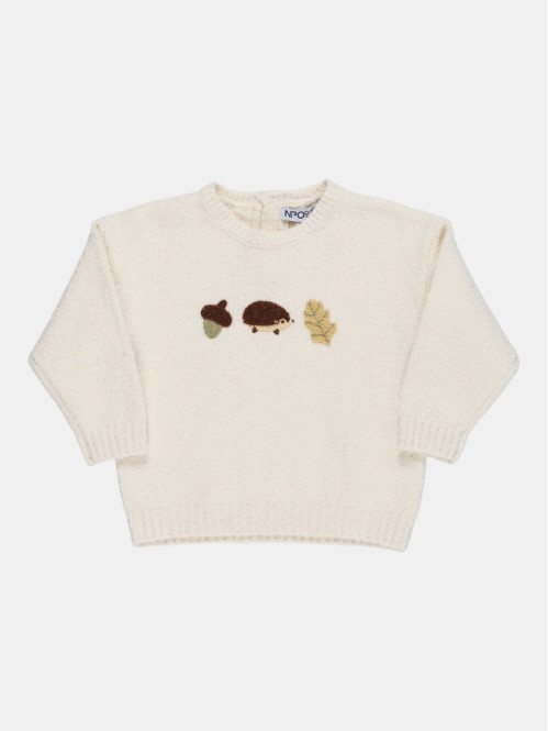 Pull motif automne brodé...
