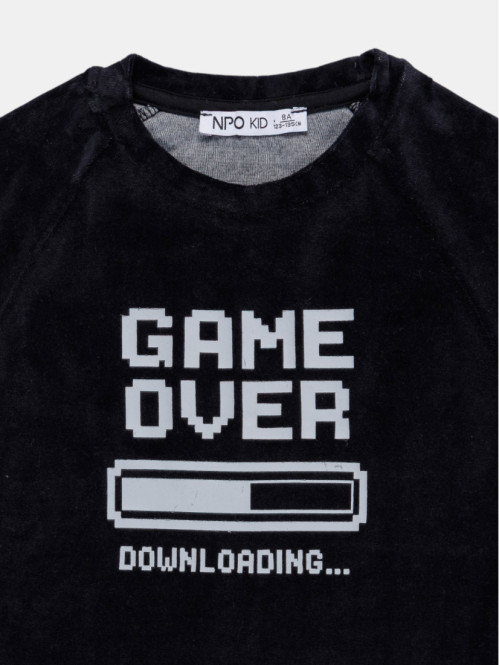 Pyjama velours game over...