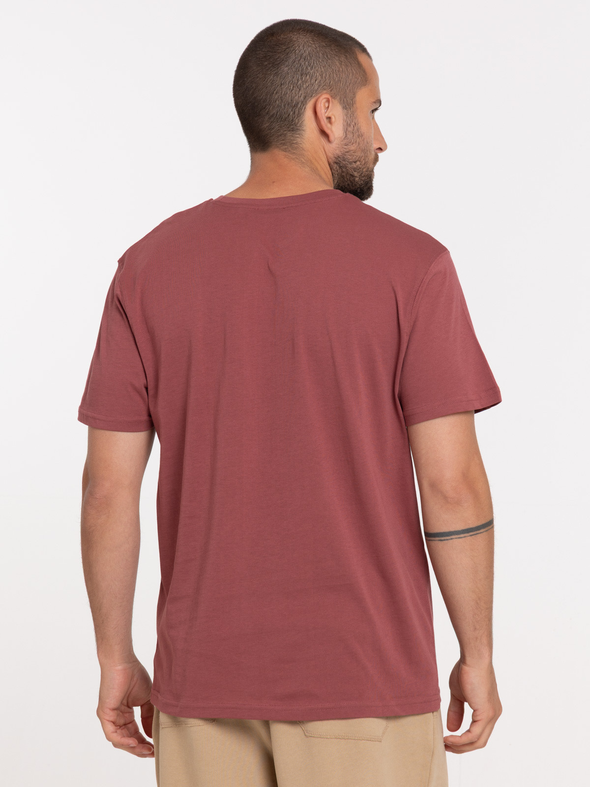 T-shirt basique uni 100% coton homme T-shirt basique uni 100% coton homme