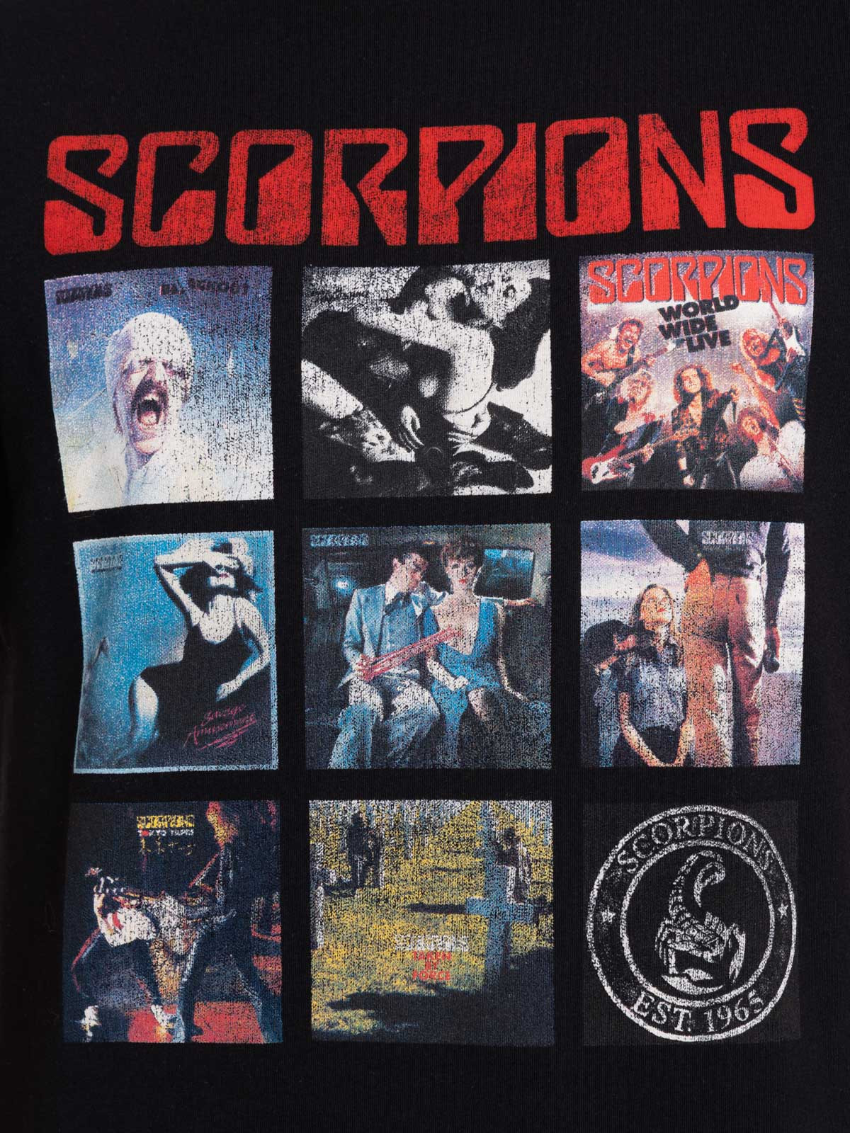 T-shirt noir Scorpions homme 