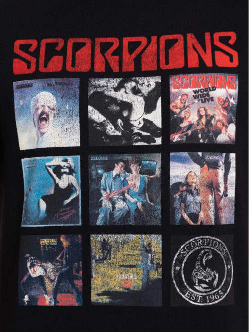 T-shirt noir Scorpions homme 