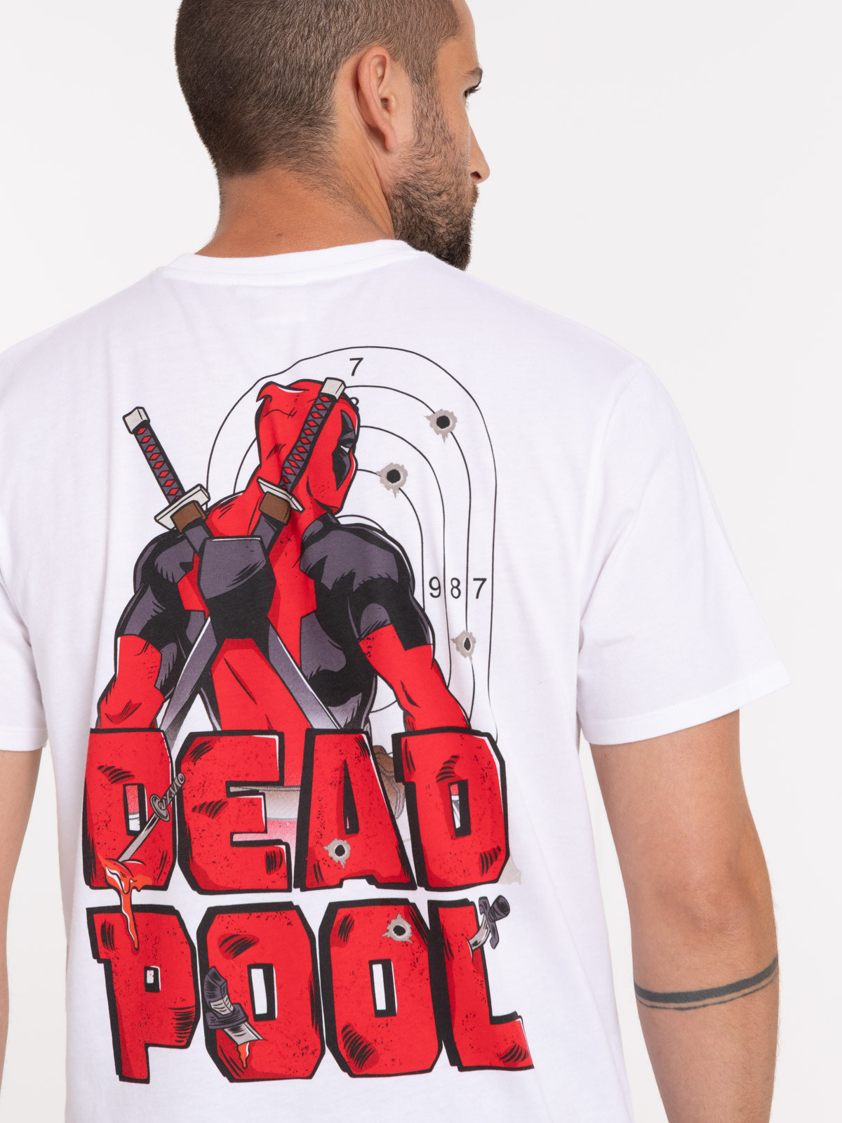 T-shirt DEADPOOL imprimé dos homme