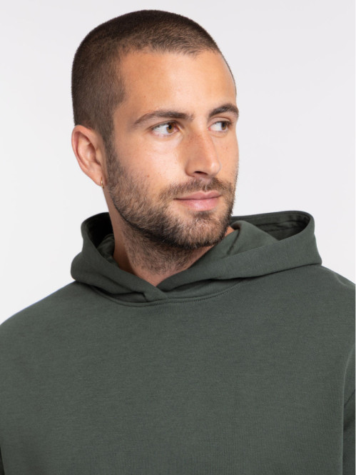 Sweat uni à capuche homme