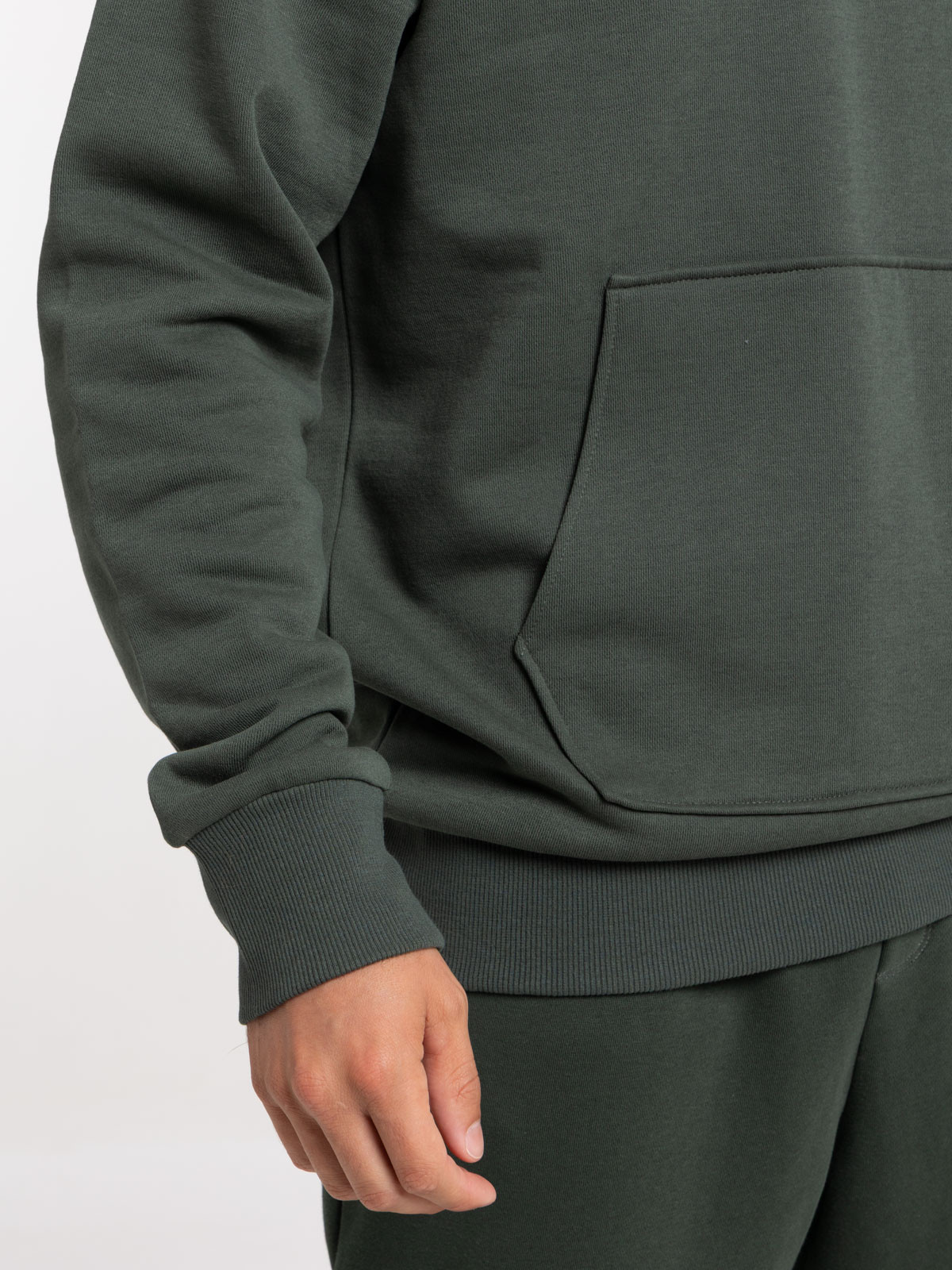 Sweat uni à capuche homme