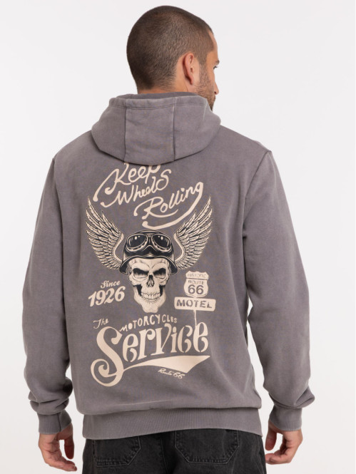 Sweat à capuche Route 66...