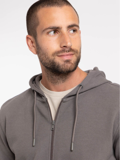 Sweat à capuche zippé homme...