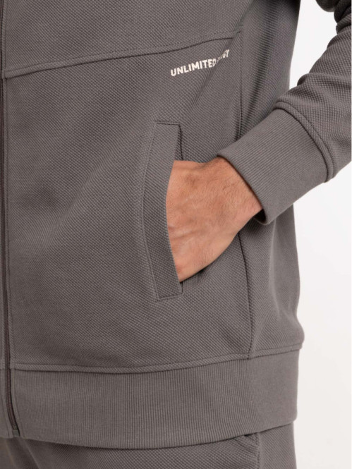 Sweat à capuche zippé homme...