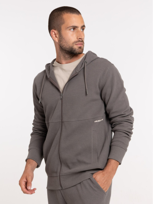 Sweat à capuche zippé homme...