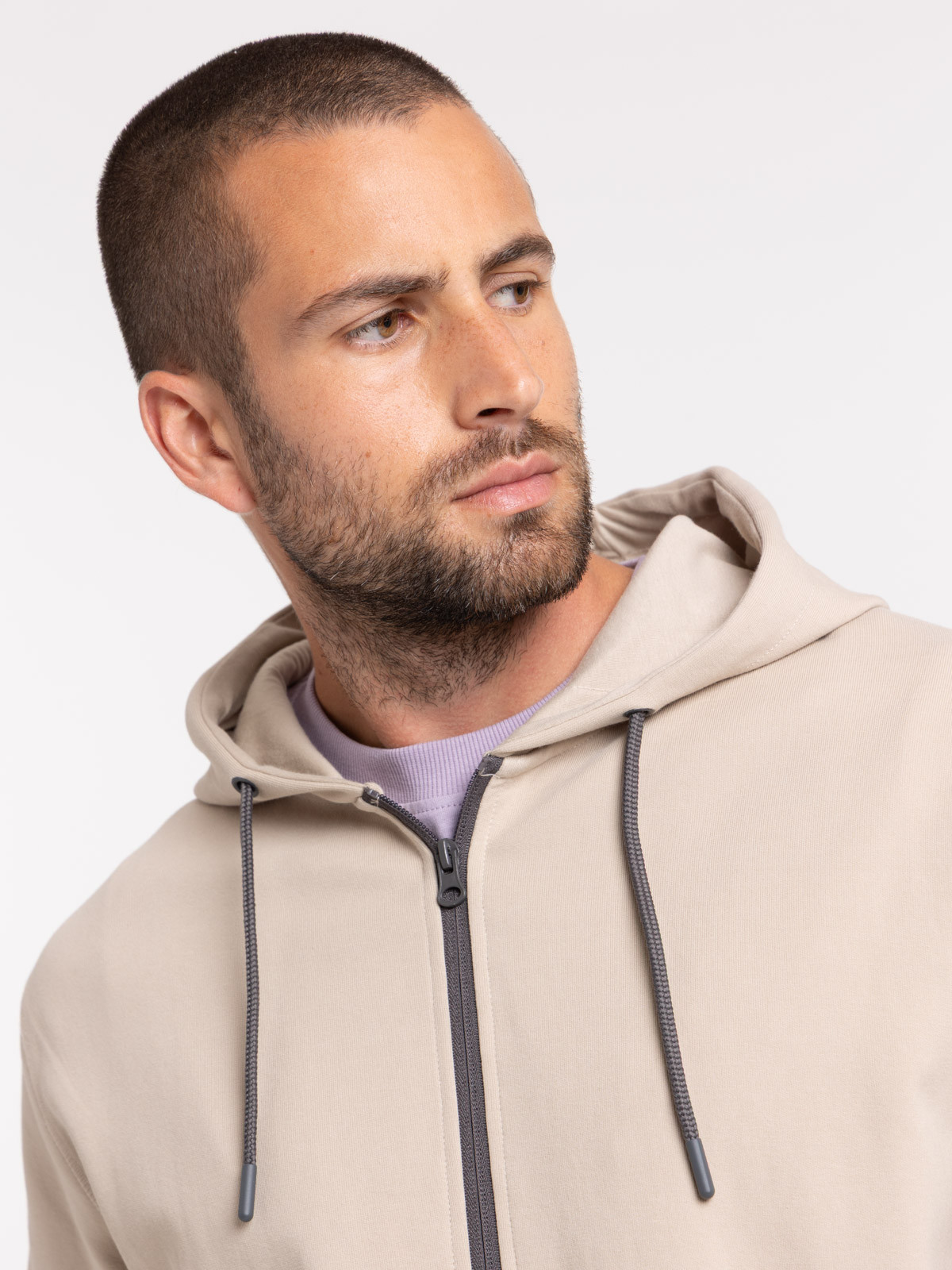 Sweat zippé capuche homme