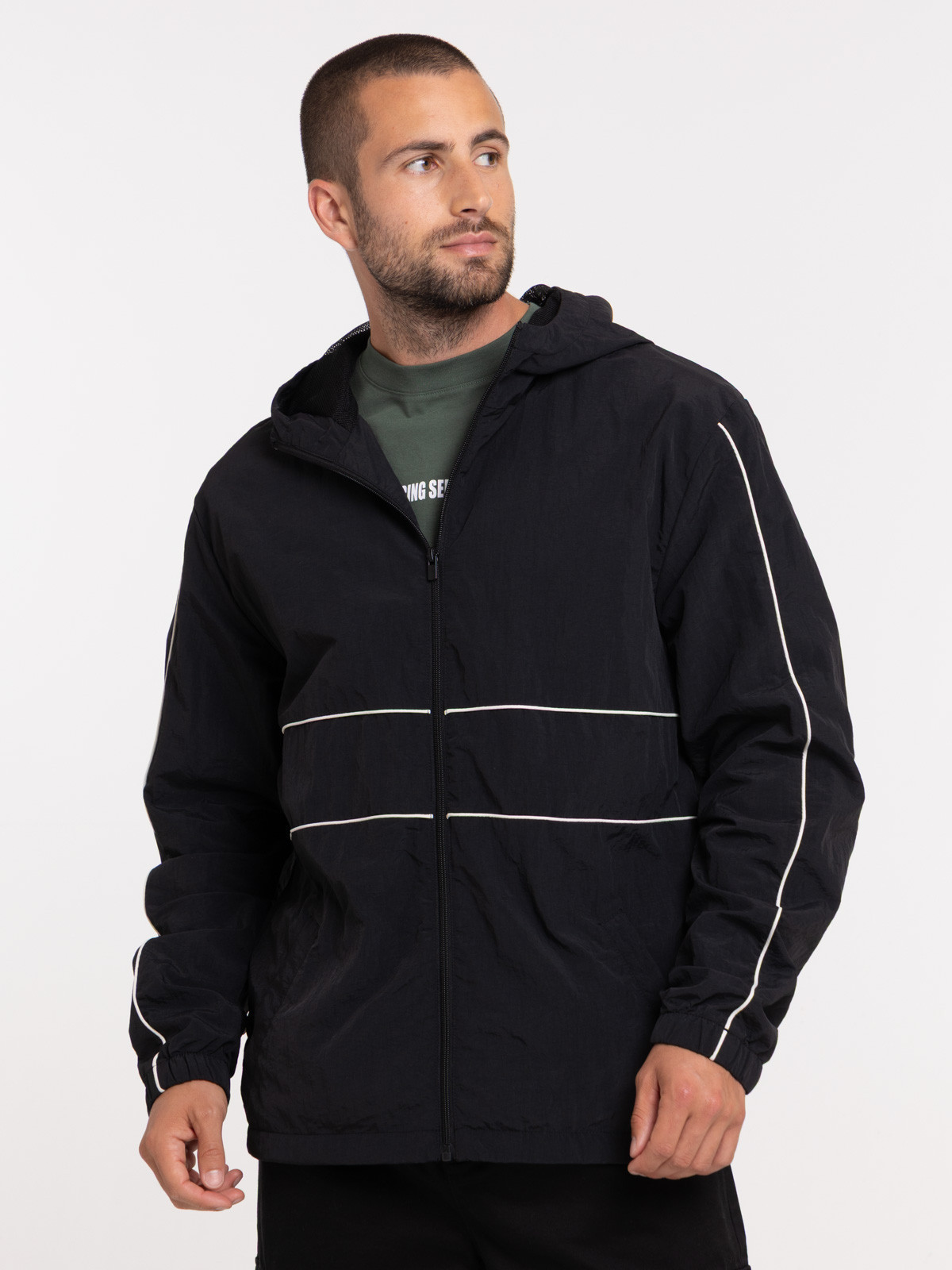 Sweat à capuche zippé noir homme Sweat à capuche zippé noir homme