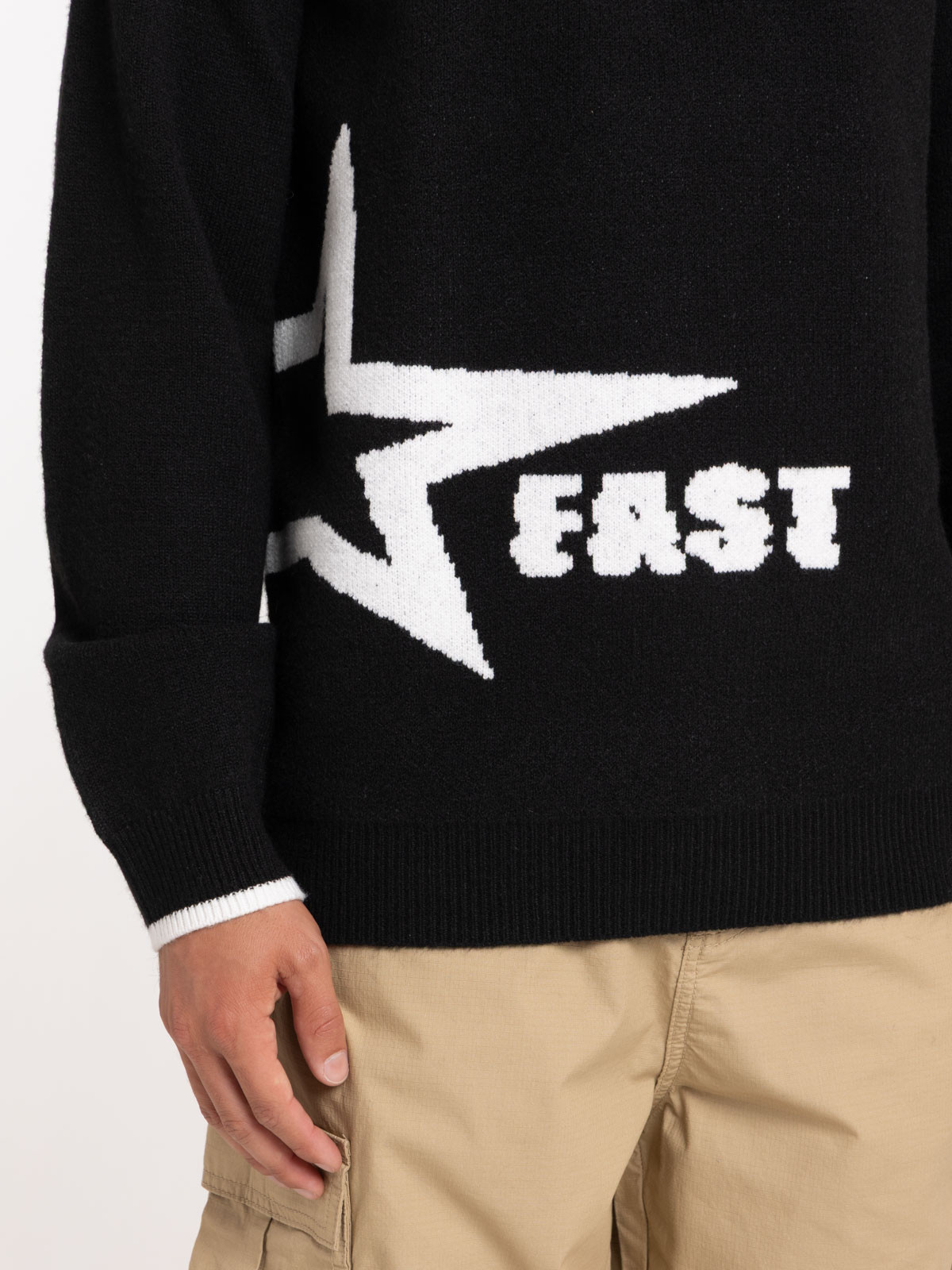Pull imprimé coloris noir homme Pull imprimé coloris noir homme