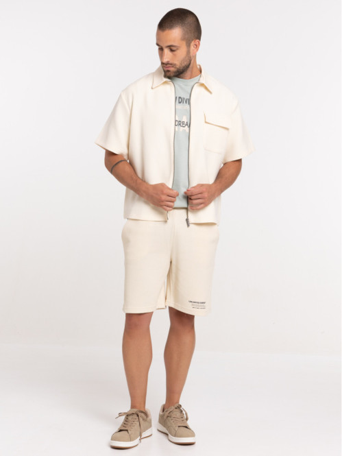 Chemise droite zippée homme...