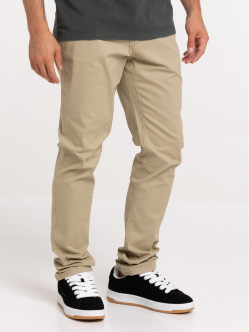 Pantalon slim homme warm taupe