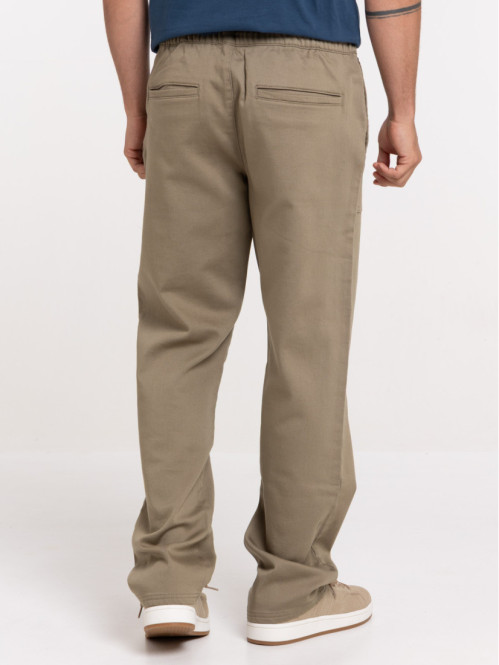 Pantalon élastiqué vert...