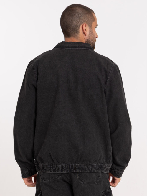 Blouson jean denim gris homme