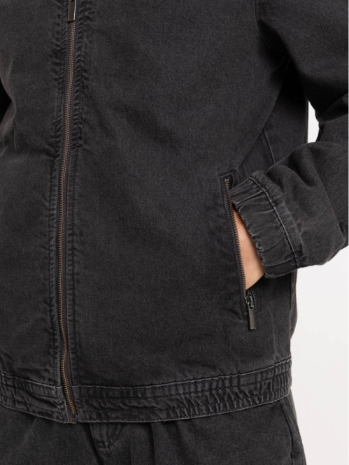 Blouson jean denim gris homme