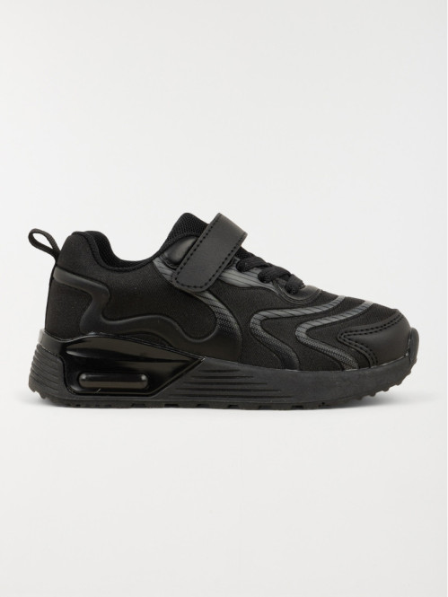 Baskets noires de sport garçon (24-30)