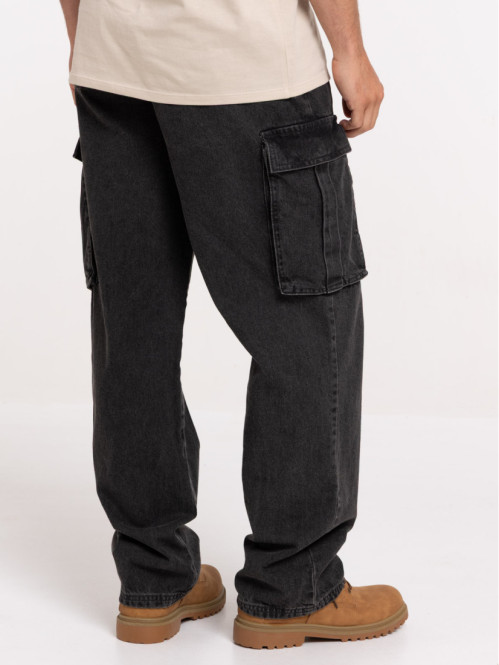 Jean loose cargo homme