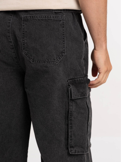 Jean loose cargo homme