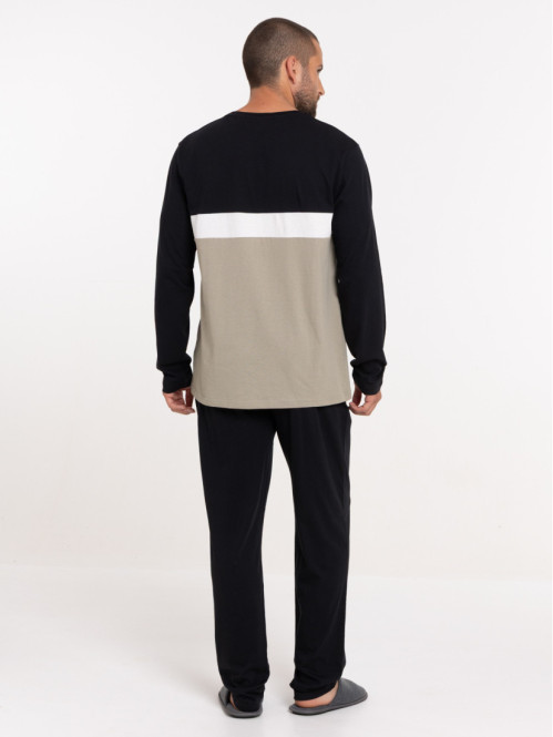 Pyjama homme tricolore
