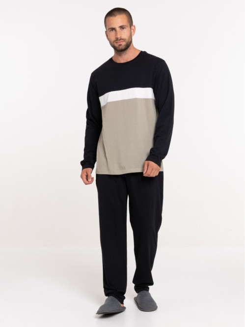 Pyjama homme tricolore