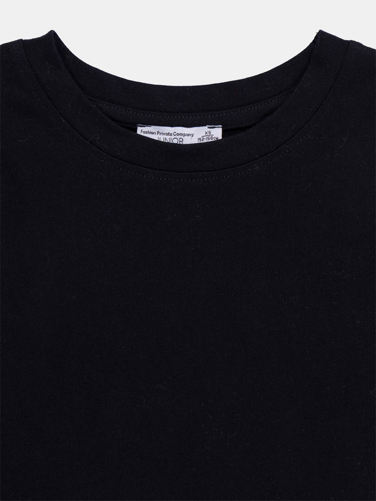 T-shirt noir 2-en-1 fille (XXS-M) T-shirt noir 2-en-1 fille (XXS-M)