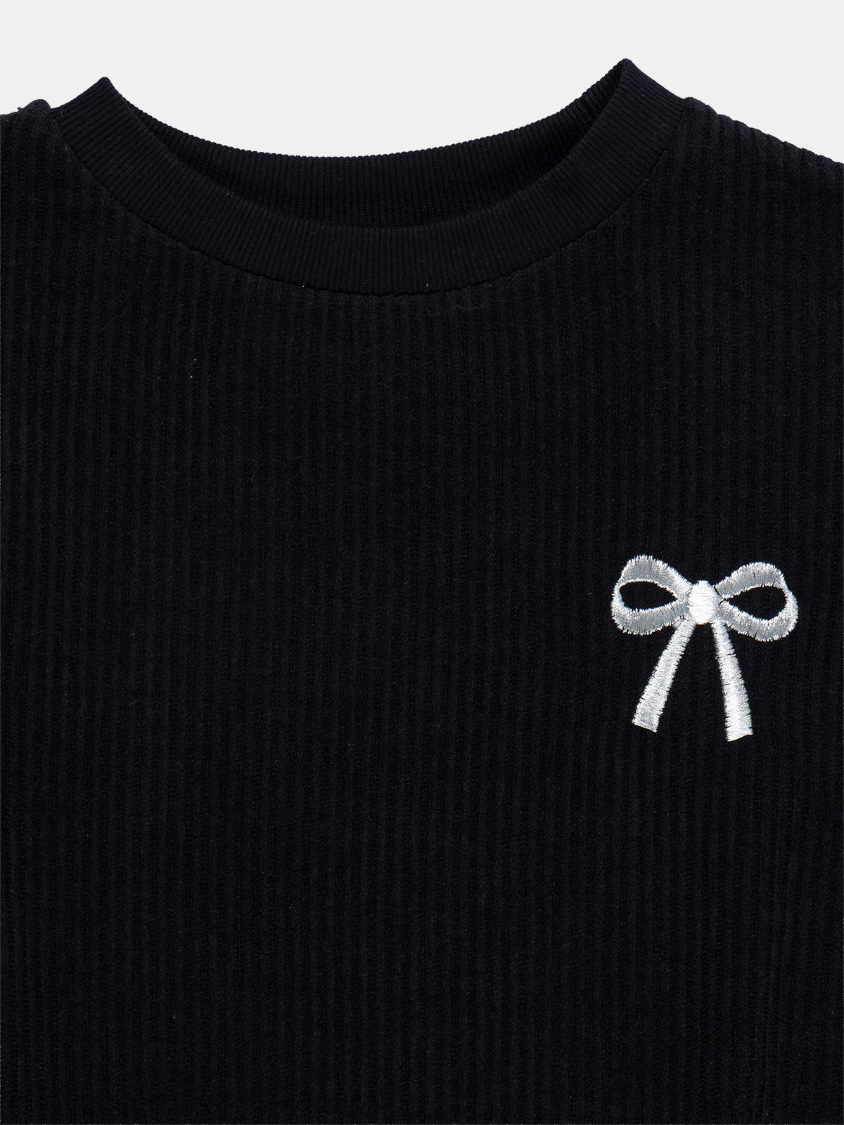 Sweat velours noeud fille (XXS-M) Sweat velours noeud fille (XXS-M)