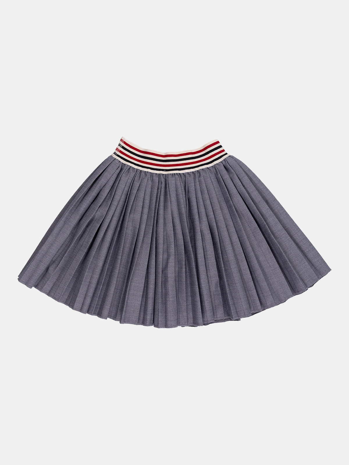 Jupe plissée gris chiné fille (3-12A) Jupe plissée gris chiné fille (3-12A)