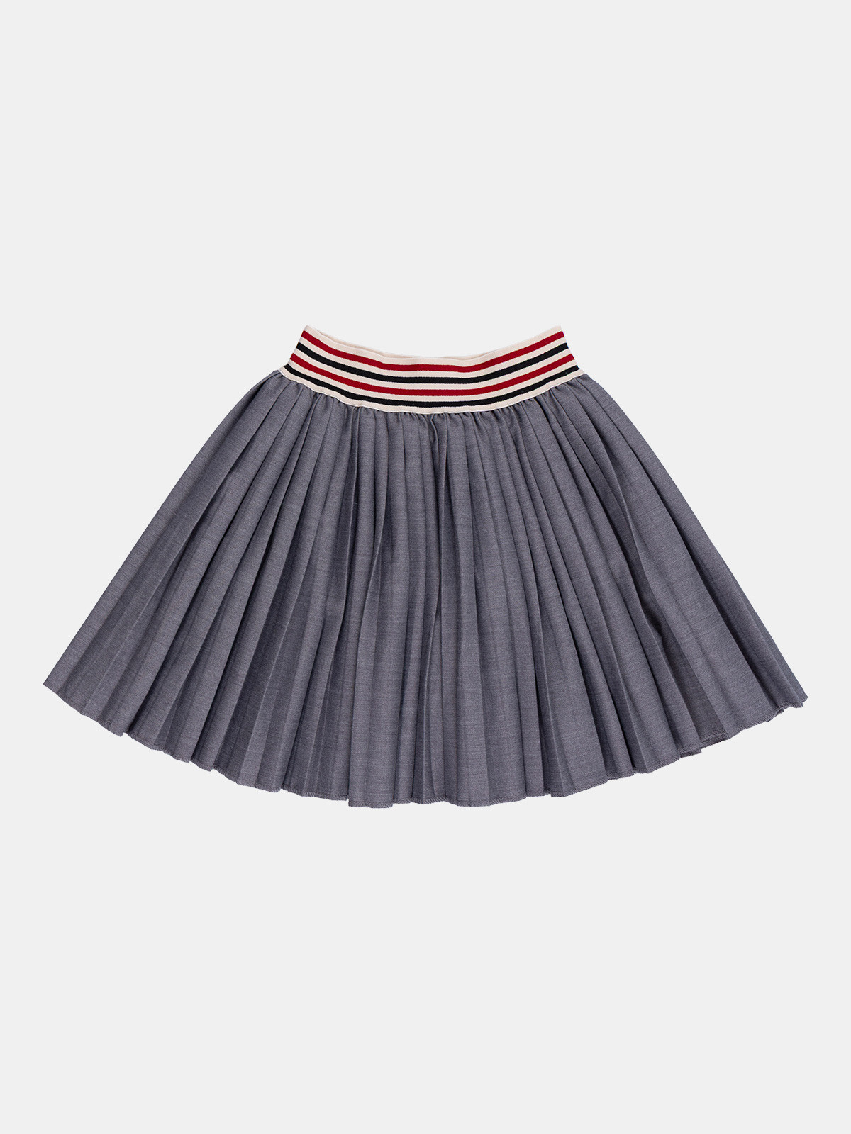 Jupe plissée gris chiné fille (3-12A) Jupe plissée gris chiné fille (3-12A)