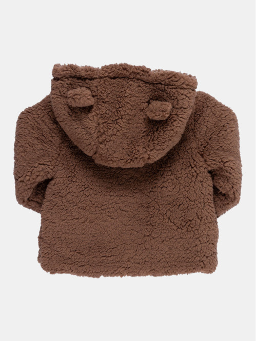 Manteau sherpa à capuche...