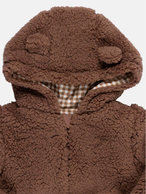 Manteau sherpa à capuche...