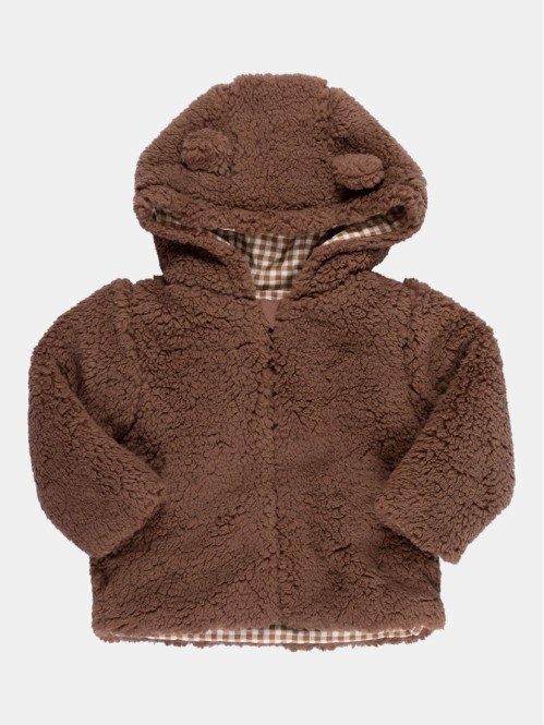 Manteau sherpa à capuche...